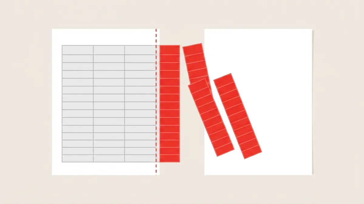 Bảng Excel rộng hơn tờ A4 nên các cột cuối bị đẩy sang trang sau khi xuất PDF