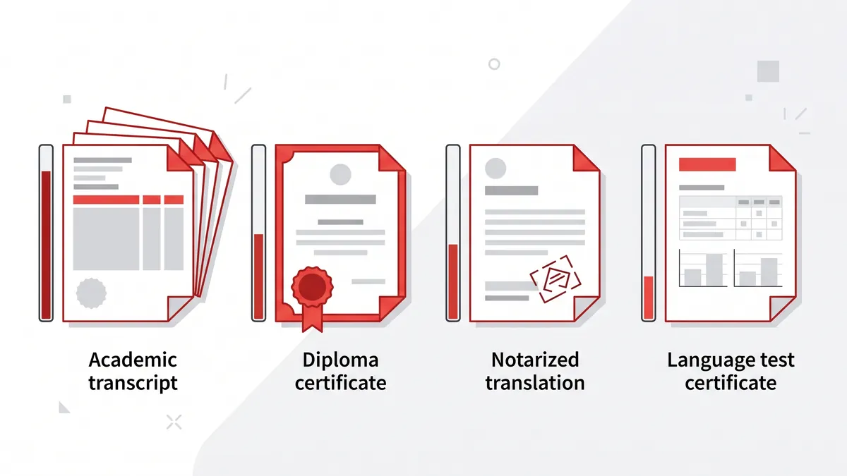 Các loại giấy tờ trong hồ sơ du học, học bổng dễ làm file PDF nặng
