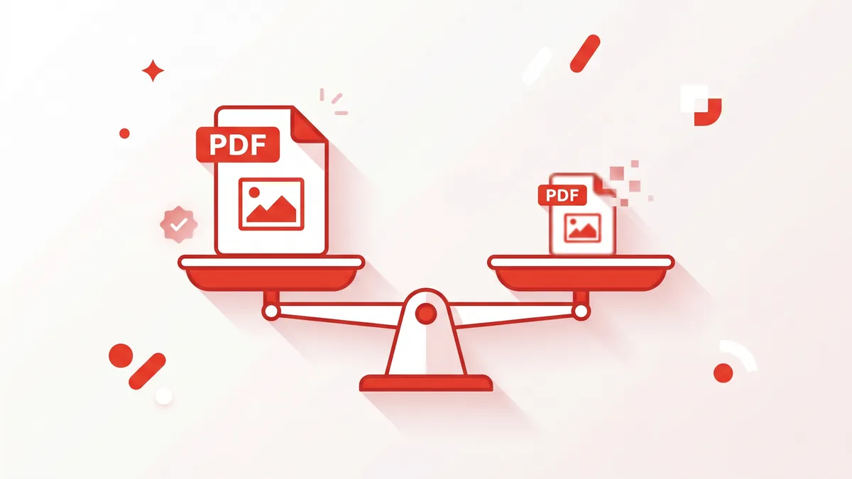 Bảng so sánh nén PDF mất dữ liệu và không mất dữ liệu