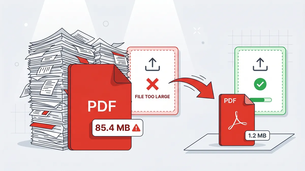File PDF scan nặng dễ vượt mức trần dung lượng khi nộp qua Google Form