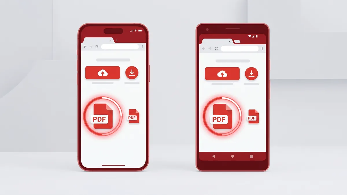 Nén PDF trên điện thoại iPhone và Android ngay trên trình duyệt